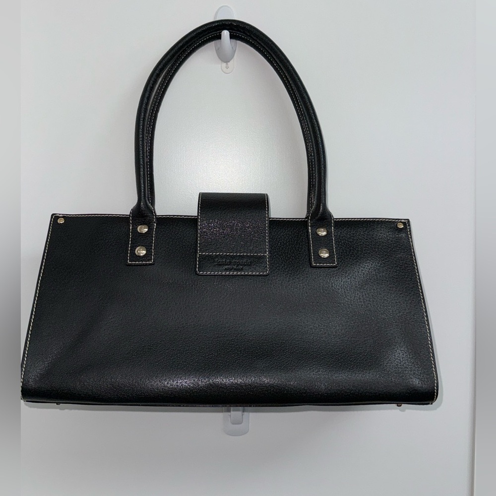 Kate Spade “Baylor” Merrywood Shoulder Bag in Black Pebbled Leather - Picture 5 of 13